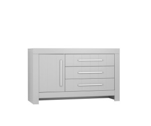 Kumode ar 3 atvilktnēm un durvīm (Wind kolekcija)